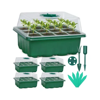 Plastic Seedling Starter Trays Seed Germination Plant Flower Pots ...