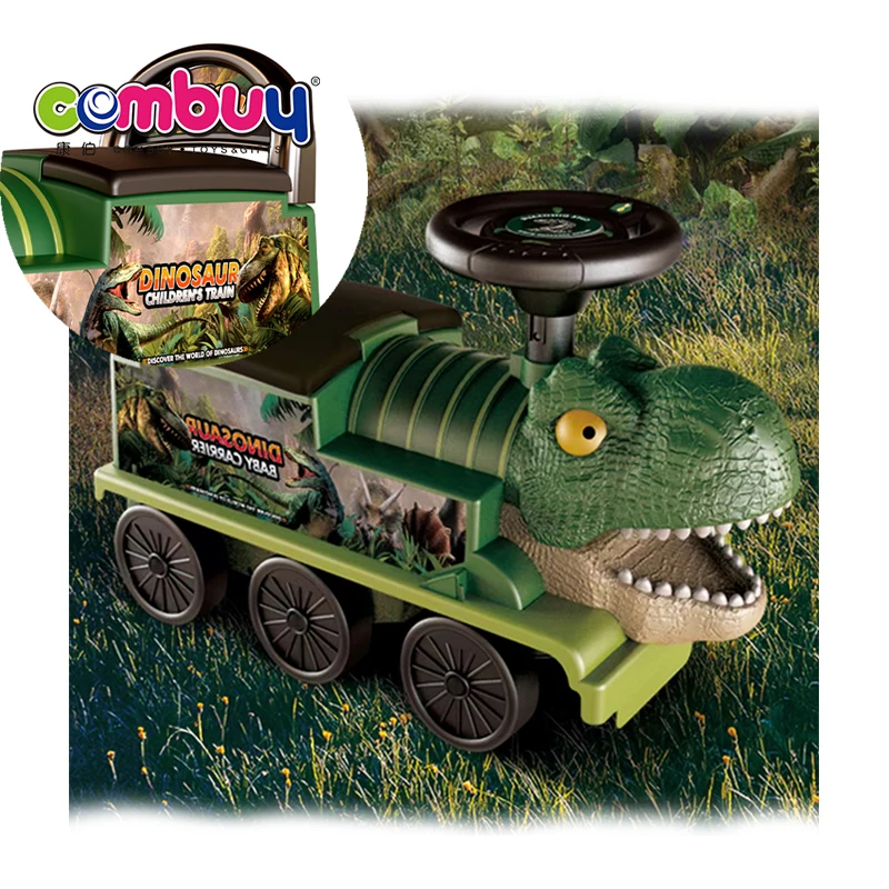 ポータブル・アトラクション/Drive Dinosaur Ride on Car - Electric Track Sliding Train Toy