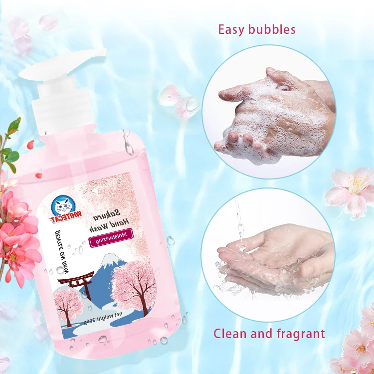 Long-lasting Customized Fragrance 500ml Natural Liquid Hand Wash Soap With persistent antimicrobial protection