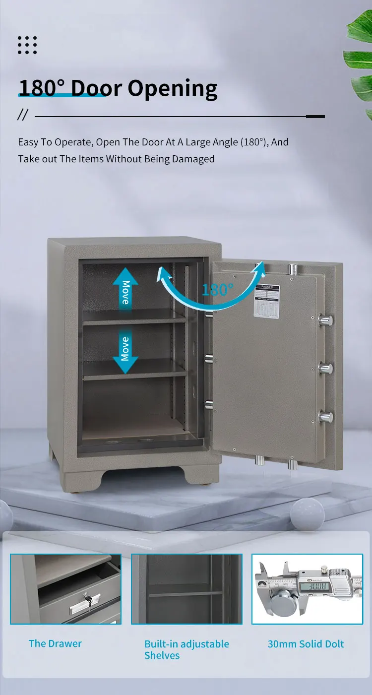 CEQSAFE Wholesale Security Safe Cabinet Fireproof Digital Password Safe Deposit Box factory