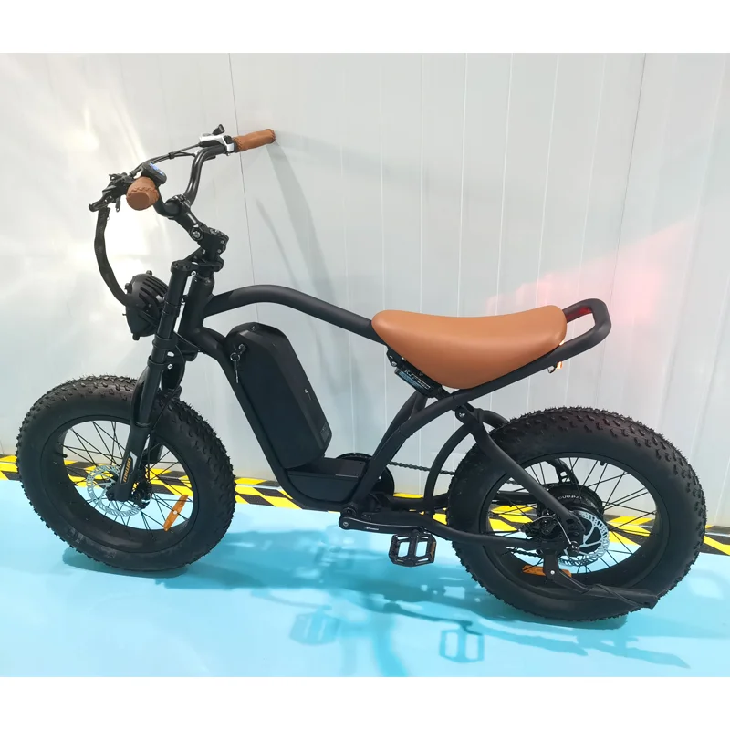 new arrival Mountain Bike Fat Tyre Retro Electric Bicycle 750w