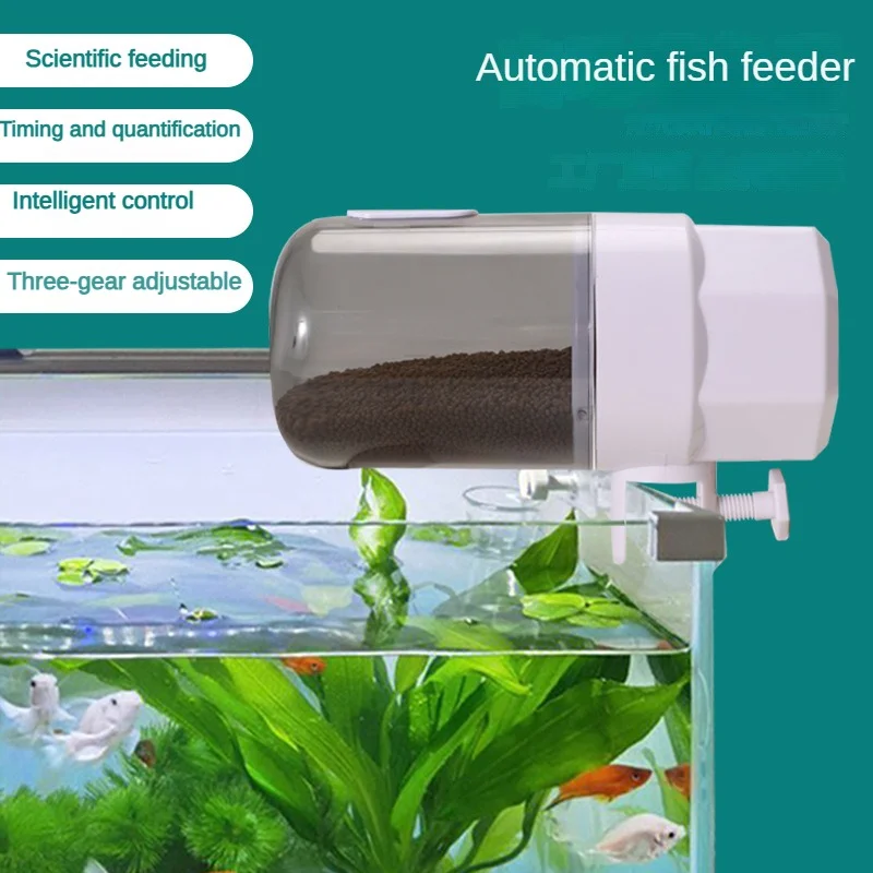 Automatic Fish Tank Feeder Intelligent Timing Automatic Feeder Aquarium ...