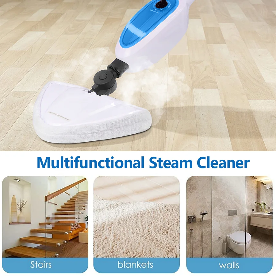 Home 4 in 1 Handheld Temperature Electric Carpet Floor Steam Mop Cleaner