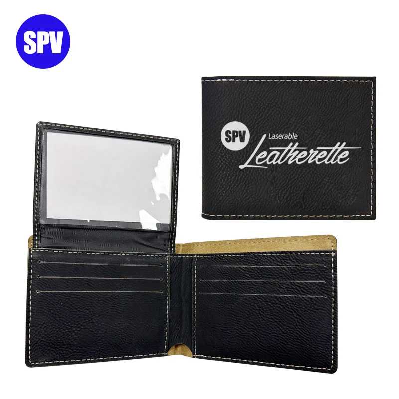 Morden Style Card Holder Male Laser Engraving Blank Wallet Products For Man