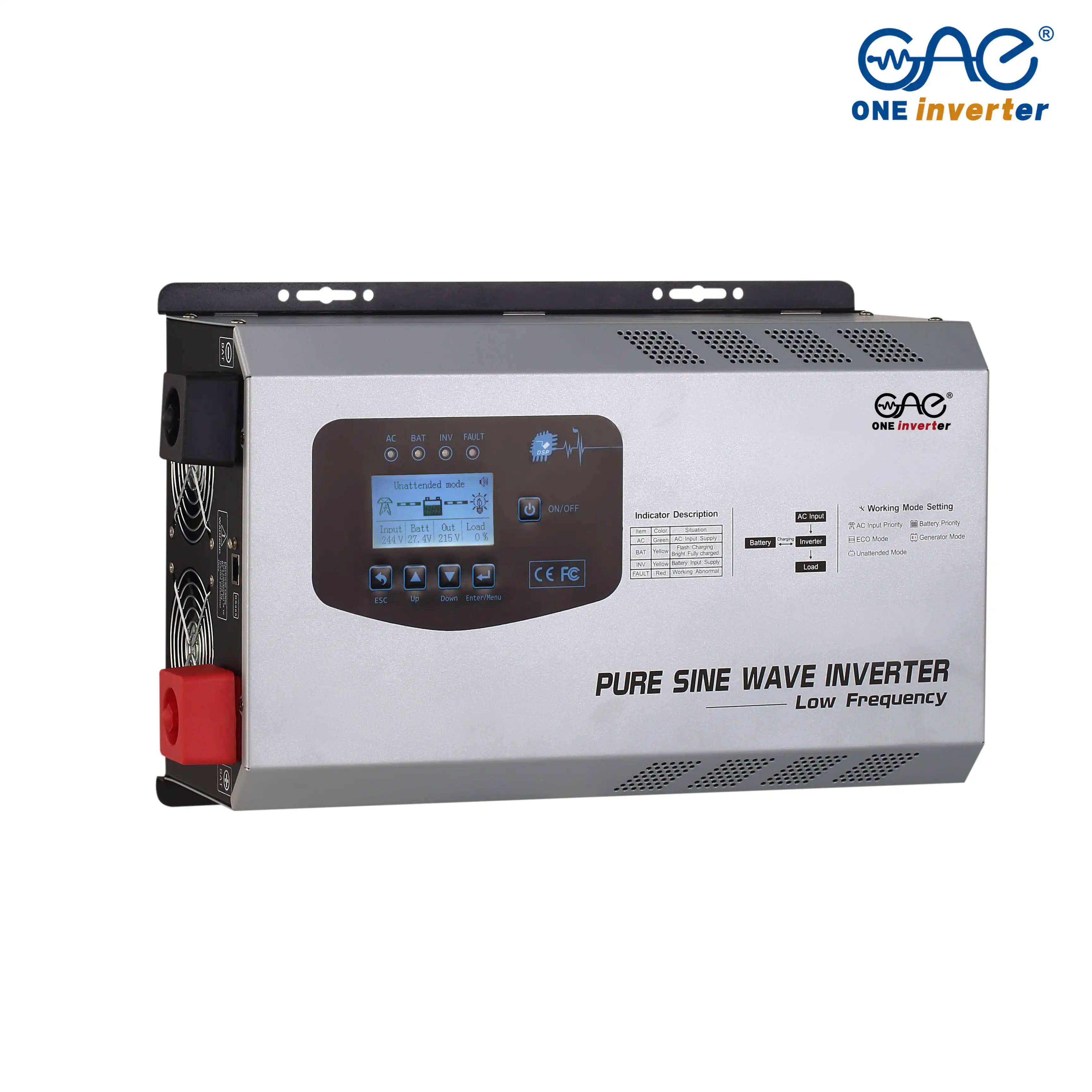 FT Series Inverter off Grid Solar 3000 Watts 24 Voltage Solar Inverter Converter with Charger