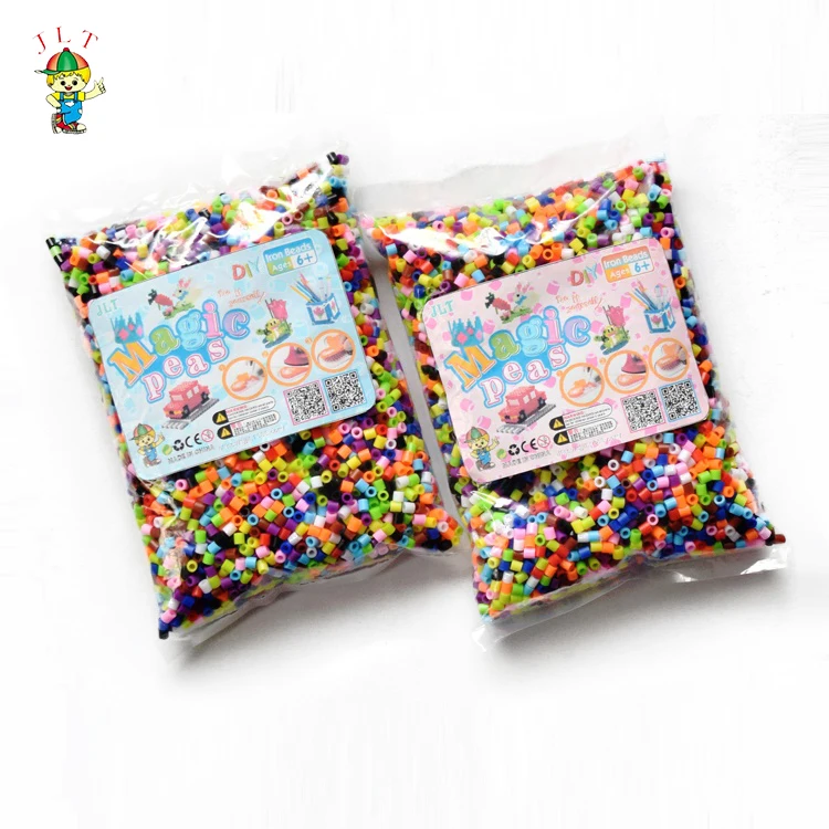 Wholesale educational toys diy puzzle game ironing beads set plastic 5mm hama  perler beads
