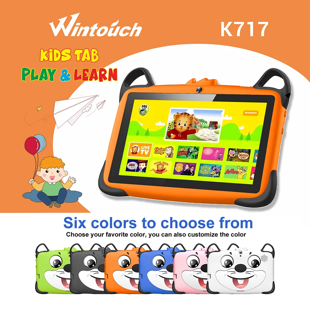 Android Tablette Pour Enfants Baby 7 Inch Children Kid Tablet Pc Learn  Educational Android Tab for Kids, image size:1000x1000