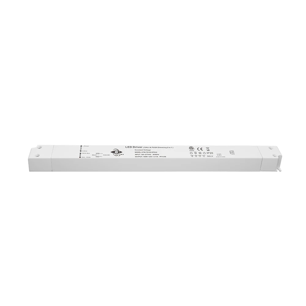 UL ETL FCC 220v 120v Input Led Driver 150w 24v Dali Dimmable Led Panels Driver Cb Approved