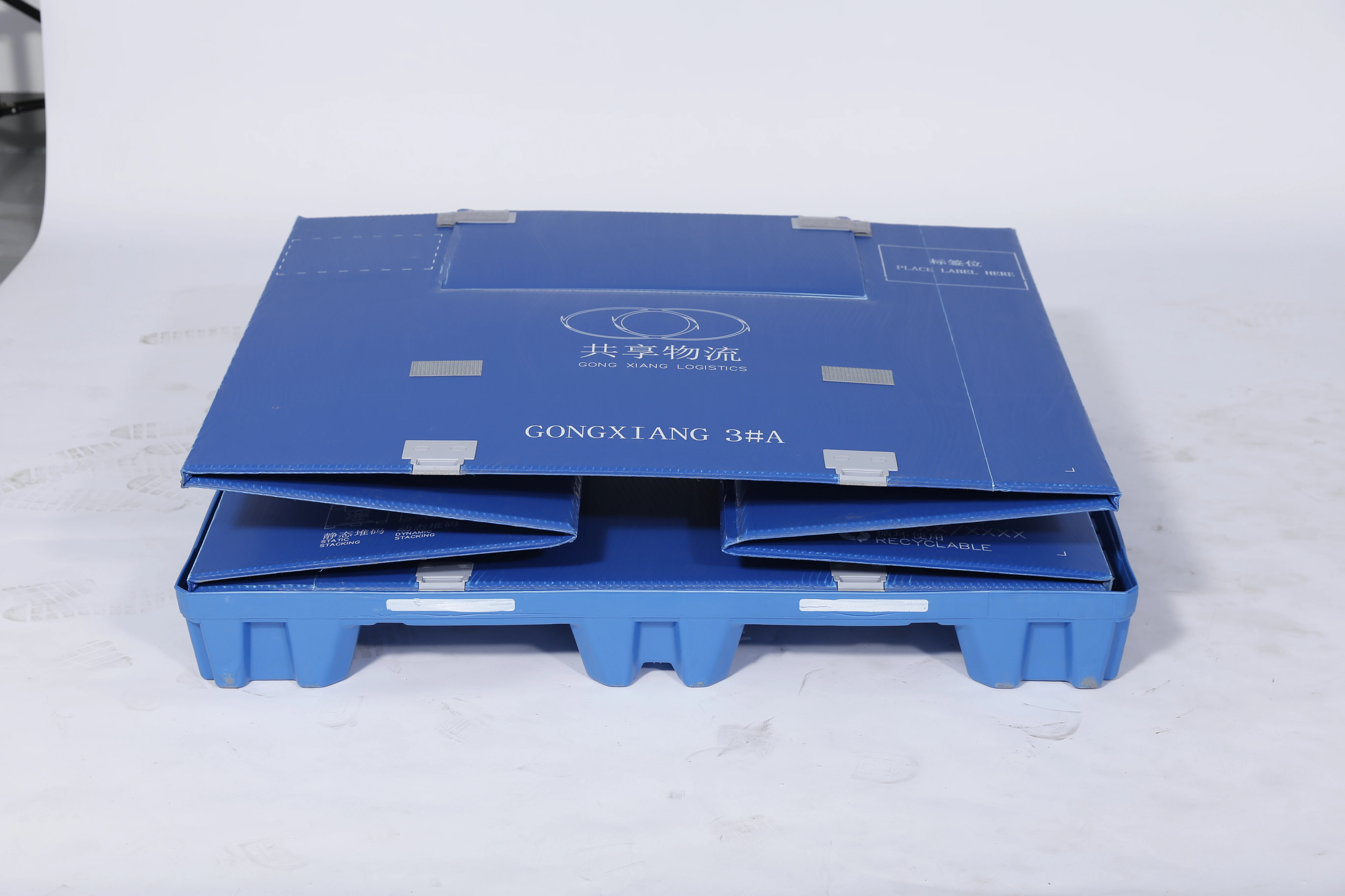 Source Collapsible Plastic Cardboard Gaylord Box With Lid