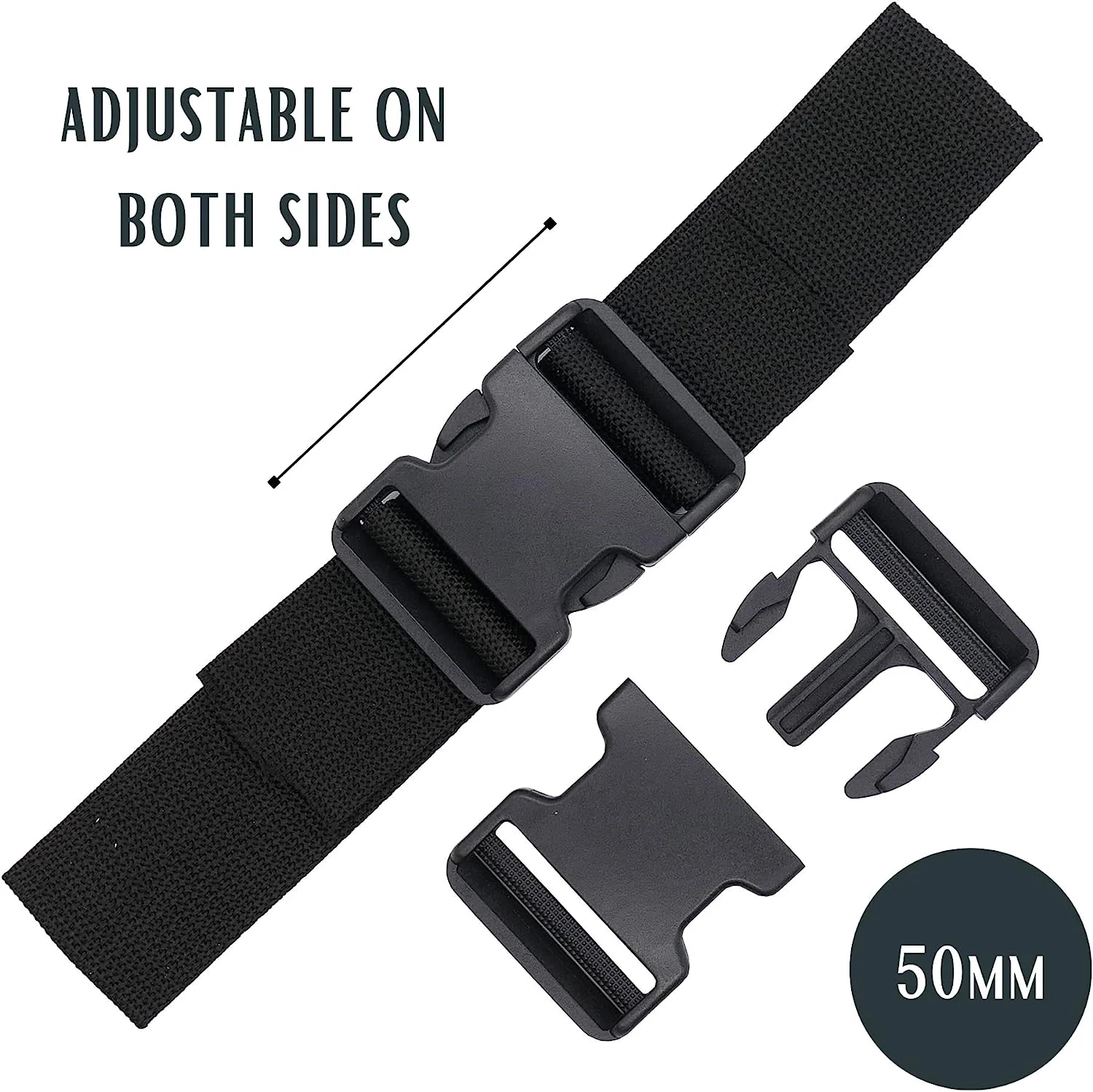 Quick Cam Lock Tactical Vest Belt Backpack Clasp Buckle Plastic Double