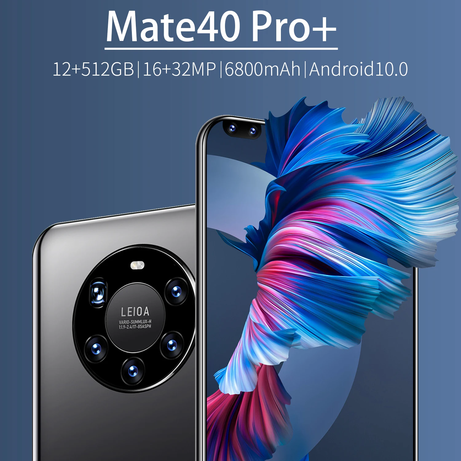 Hot Selling Mate 40 Pro+ 12GB+512GB 7.3 Inch full Display Android 10.0 Mobile Cell Smart phone