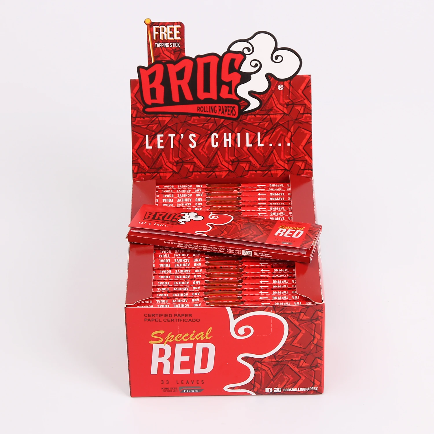 Бесплатный образец, бренд Bros, рисовая бумага 110*52 мм, хорошее качество