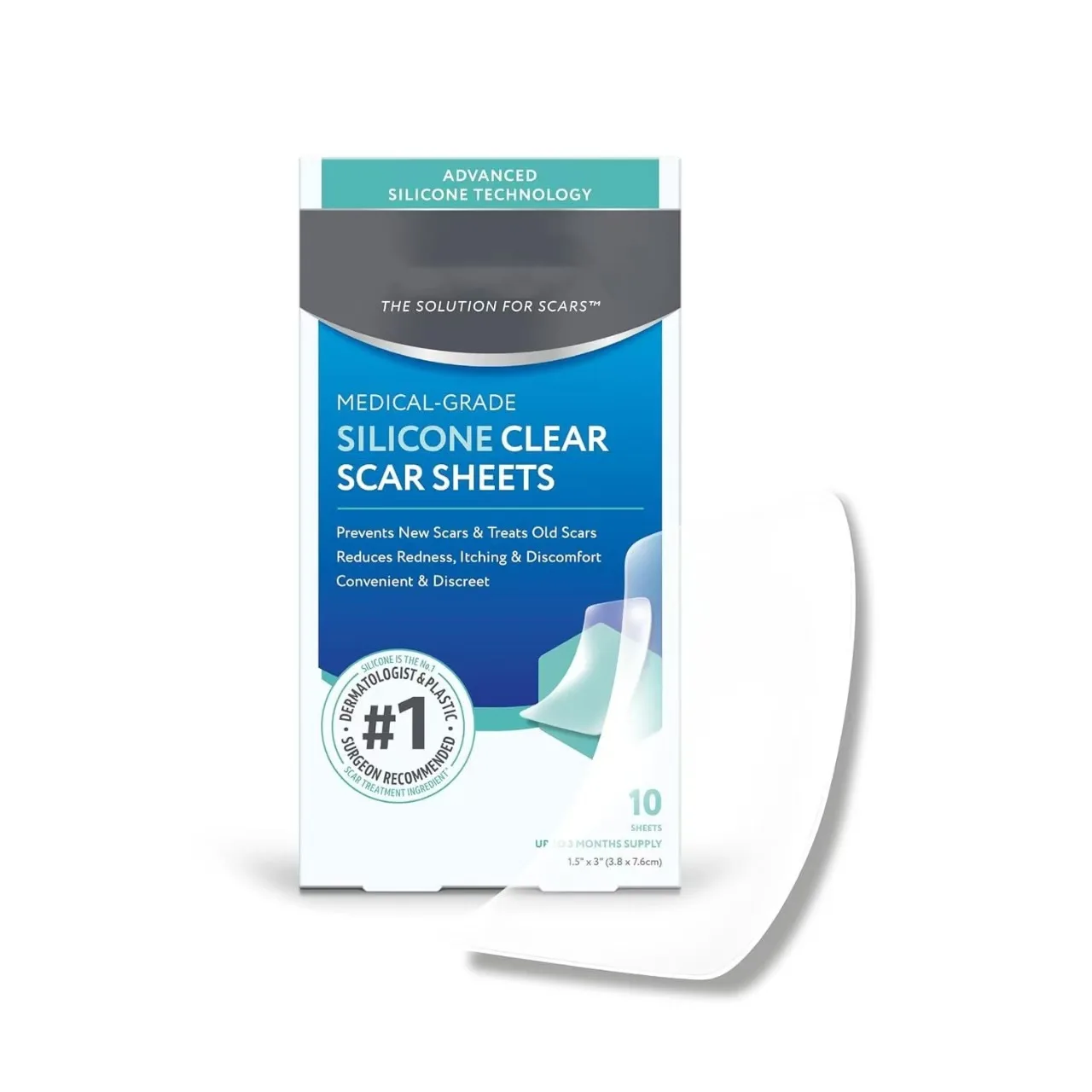 Advanced Clear Silicone Scar Sheets 6 Silicone Strips