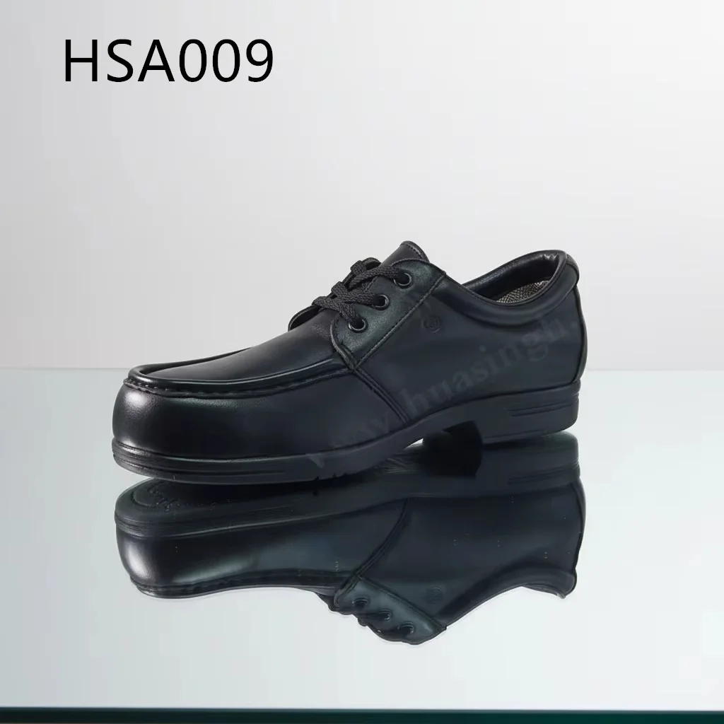ZYF,leader Supervision Lace up Full Grain Leather Manager Safety Shoes Production Line Steel Toe Black Men Work Shoes HSA009