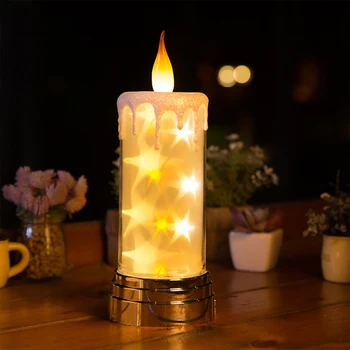 New Design Charging Candle Meteor Lights Remote Control Battery Operated Electronic Candles