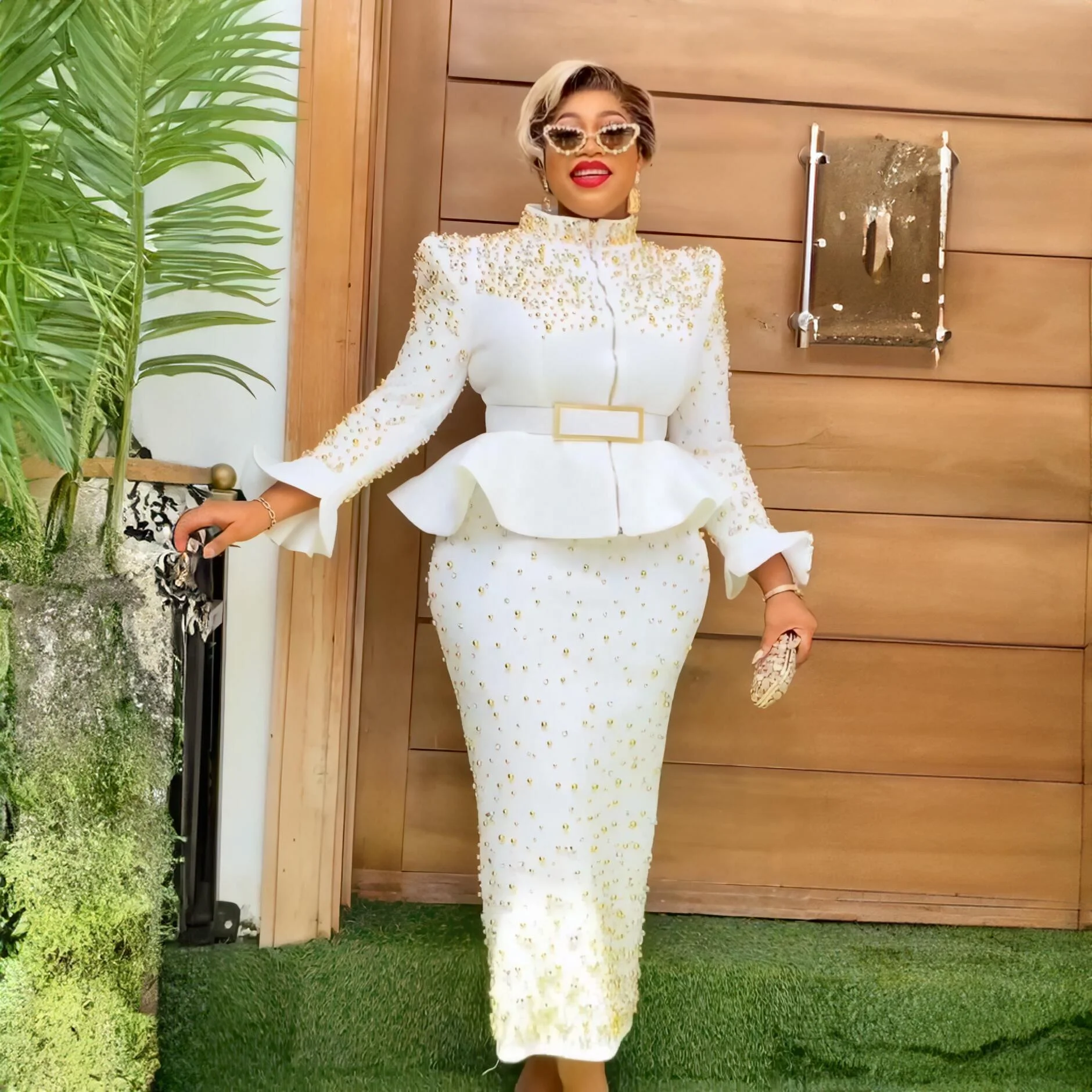 Shop Our New Design Africa Clothing with Luxurious Rhinestones