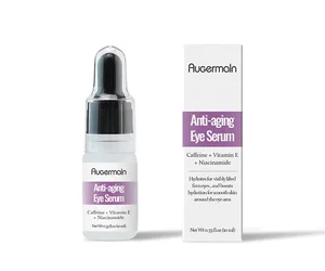 Private Label Custom Natural Caffeine Eyes Wrinkle Lifting Anti Aging Eye Serum