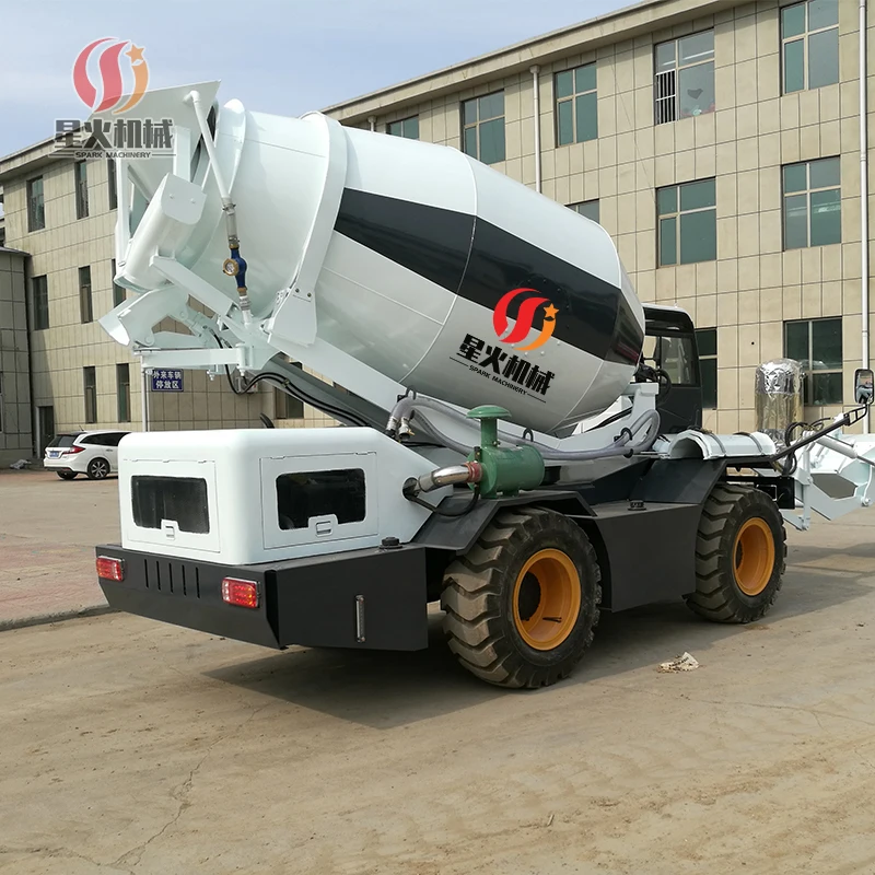 Drum Concrete Truck 3.5 Cubic Meter Mobile Portable Self Load Concrete ...