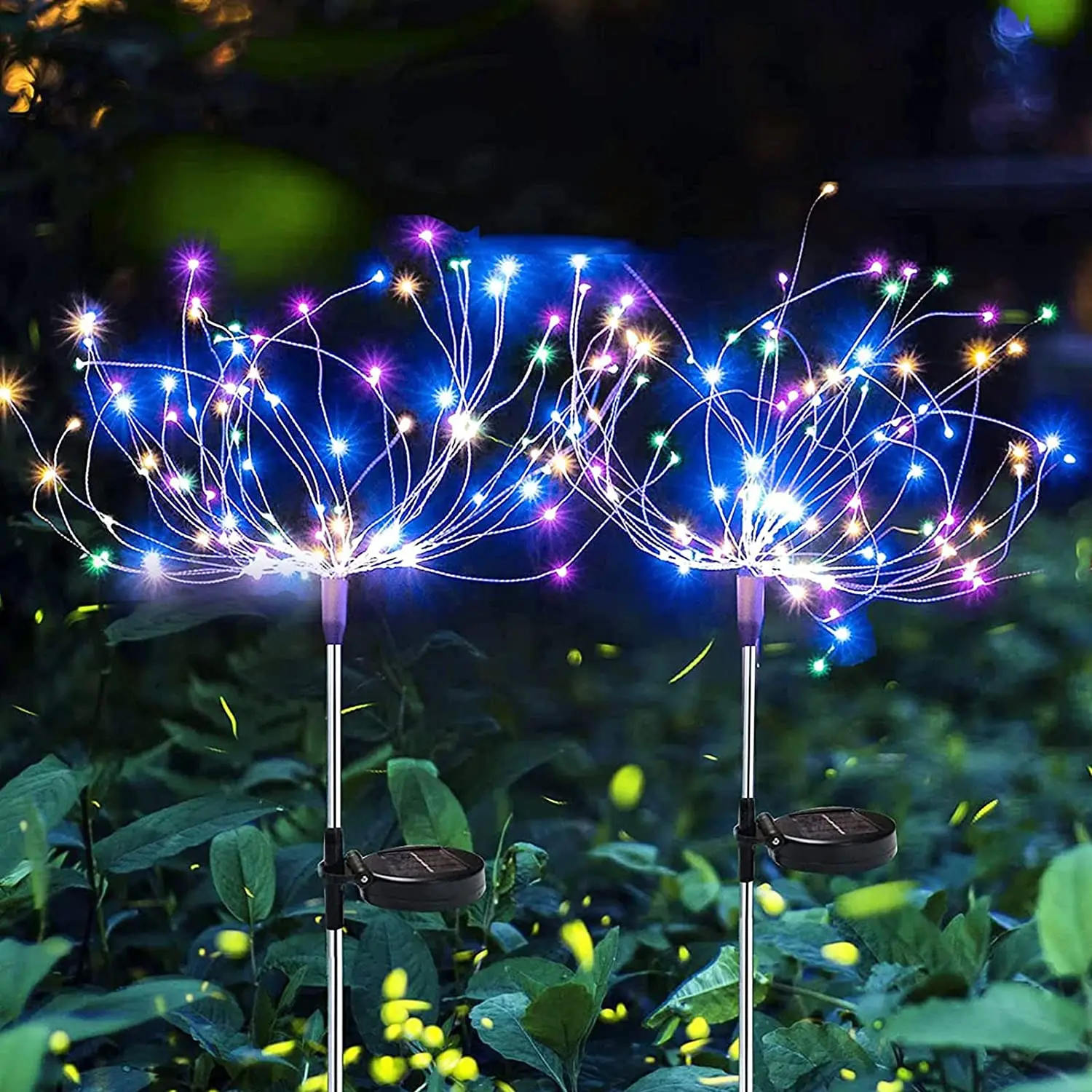 Electronic Firework Light LED Strip RGB Festoon Fairy Lights Remote Control Meteor Lamp for Christmas Home Wedding Xmas