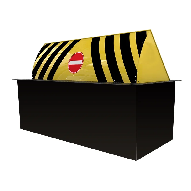 Removable Road Blocker Remote Control Parking Barrier Road Block Spike System Metal Barricade