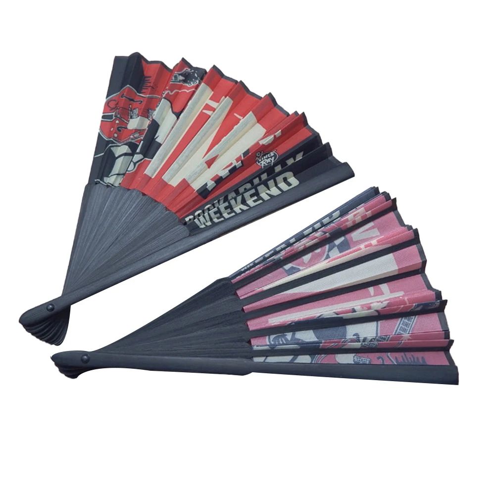 AI-MICH Personalized Printed Logo Handfan Favor Fabric Wooden Bamboo Paper Sublimating Folding Custom Hand Fan for Wedding