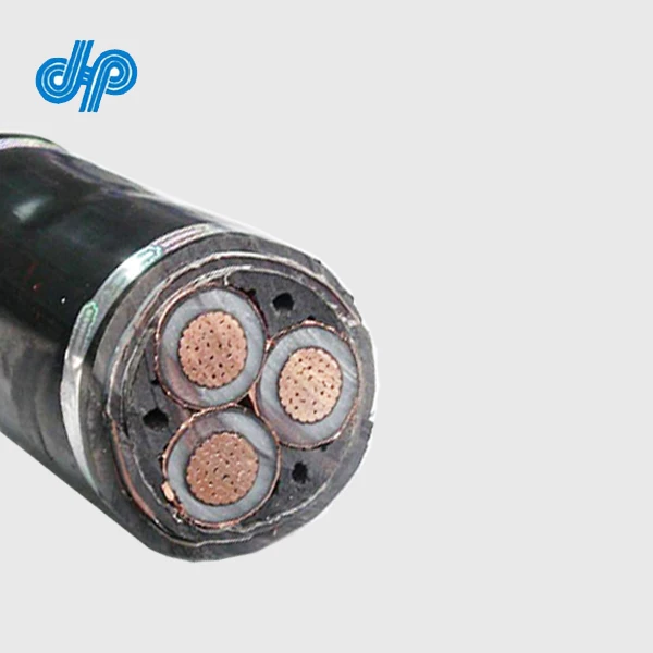 5KV 8KV 15KV 3C with Ground Multiconductor XLPE PVC AIA Aluminum Interlocked Armoured Power Cable 350 MCM