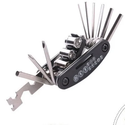 16-in-1 Steel Mountain Bike Hex Screw and Wrench Driver Multifunction Bicycle Repair Tool Cycling Equipment