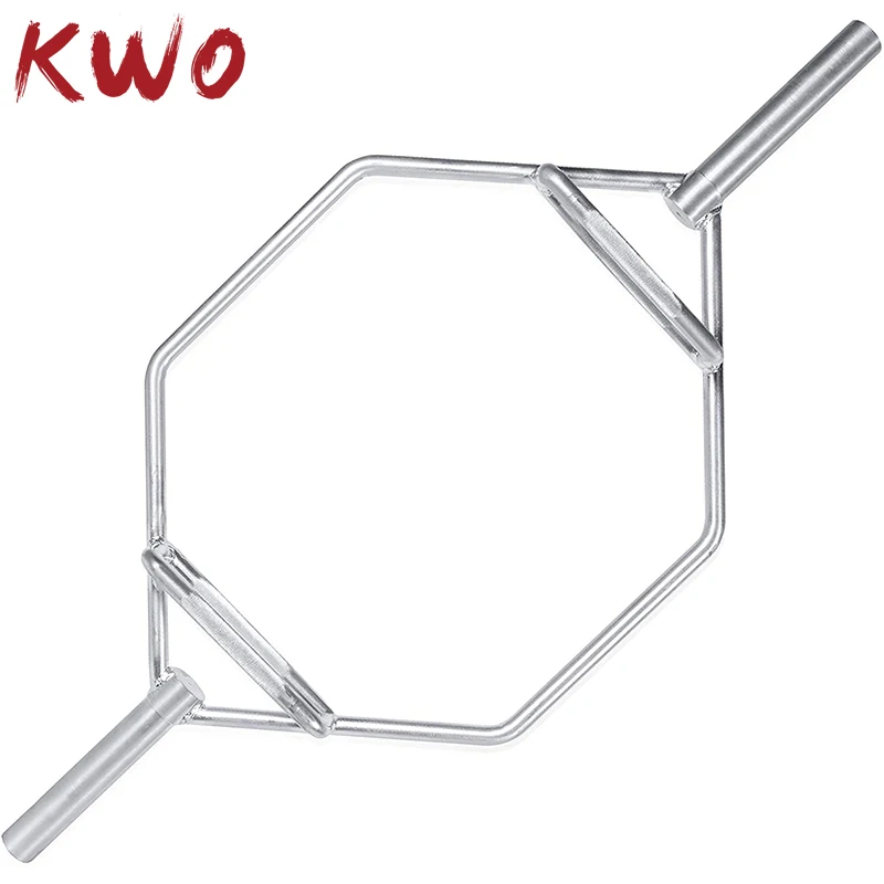 Оборудование для спортзала черный 28 мм фитнес полированный хром безопасность тела изогнутый вес подъемная Шестигранная ловушка 20 кг штанга для спортзала