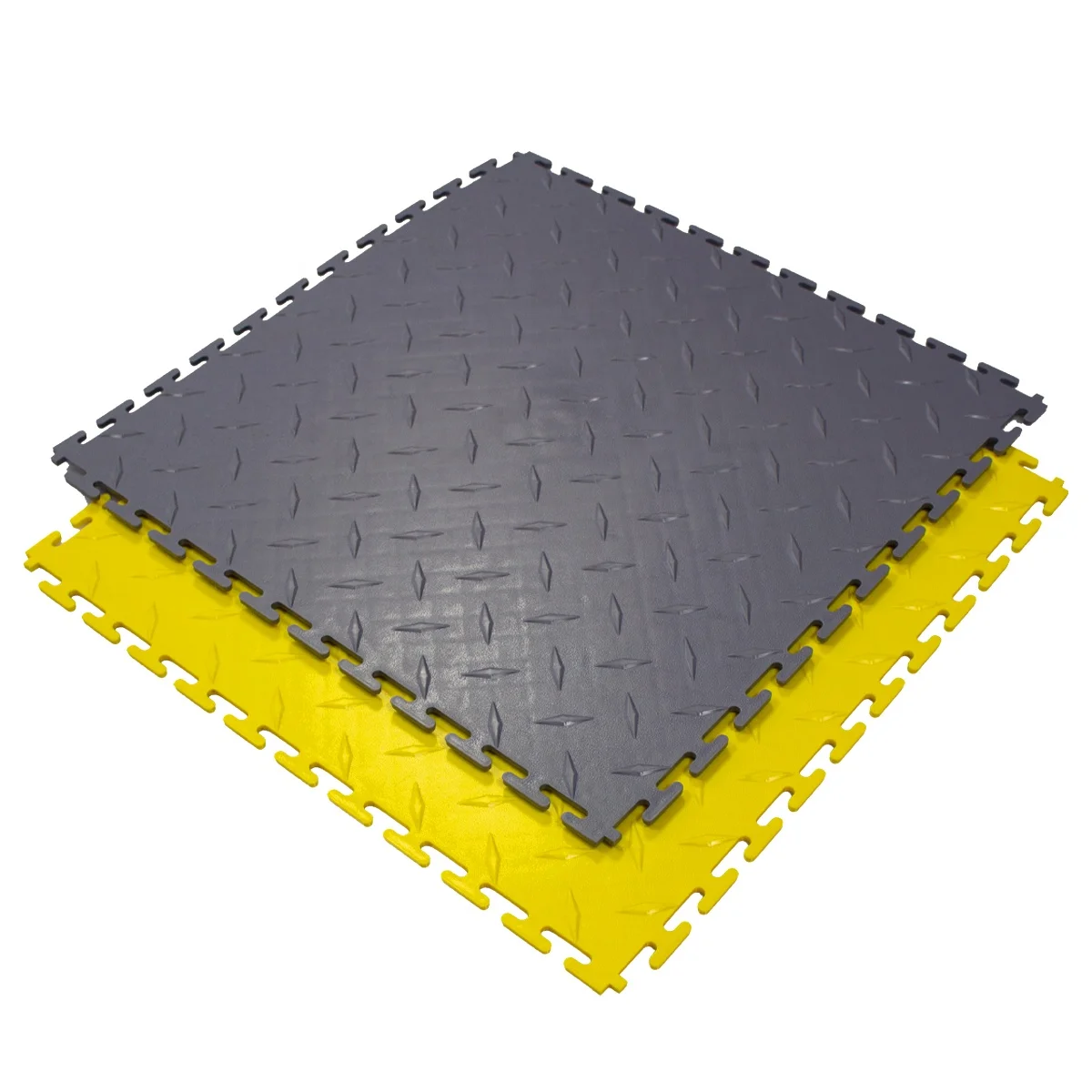 Factory Cheap PVC Puzzle Floor Tile Plastic Vinyl Flooring Mats for Heavy Duty Garage/Workshop/Warehouse/Gym/Showroom