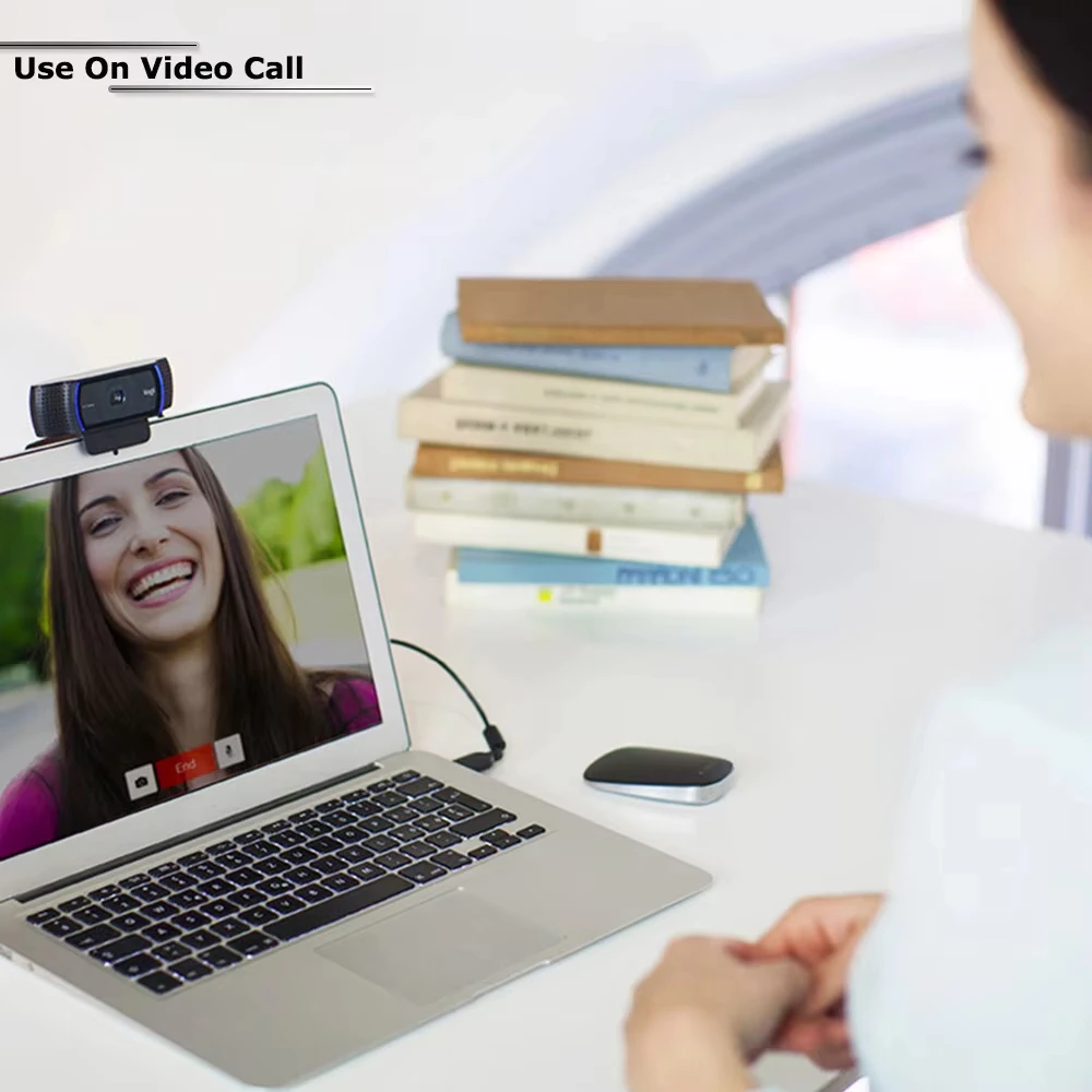 Logitech C920e HD Pro Webcam Widescreen Video Chat Recording USB Smart 1080p Web Camera for Computer C920 Upgrade Version CMOS