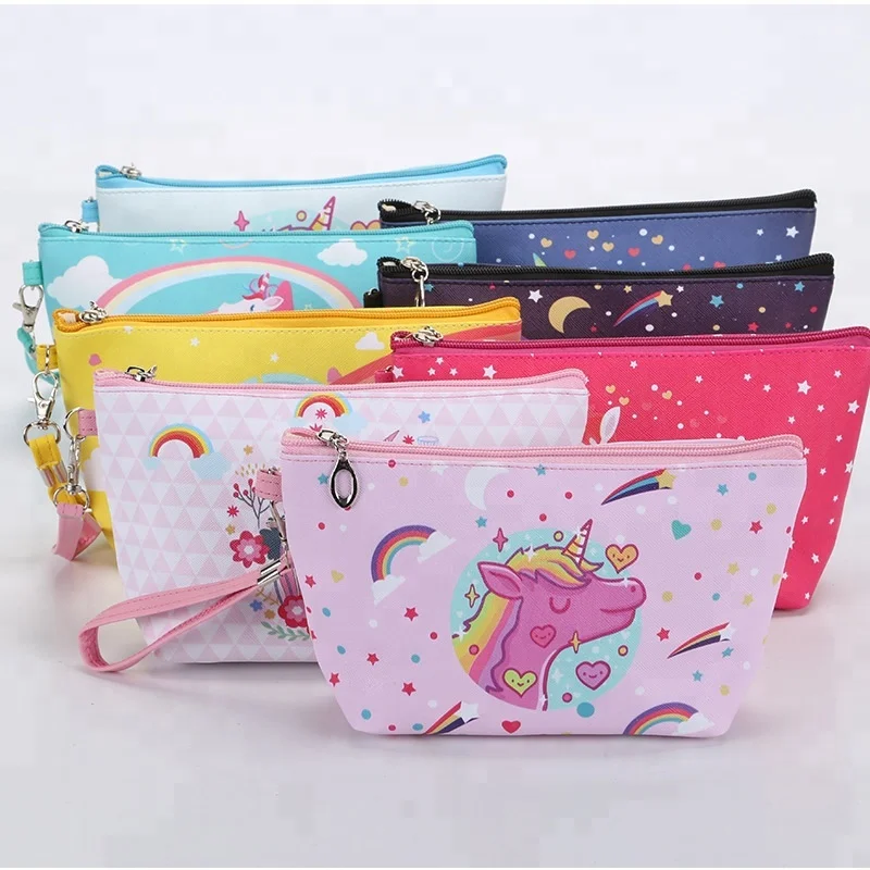 Cute Cartoon Unicorn Pattern Cosmetic Bag Makeup Pouch on Sale