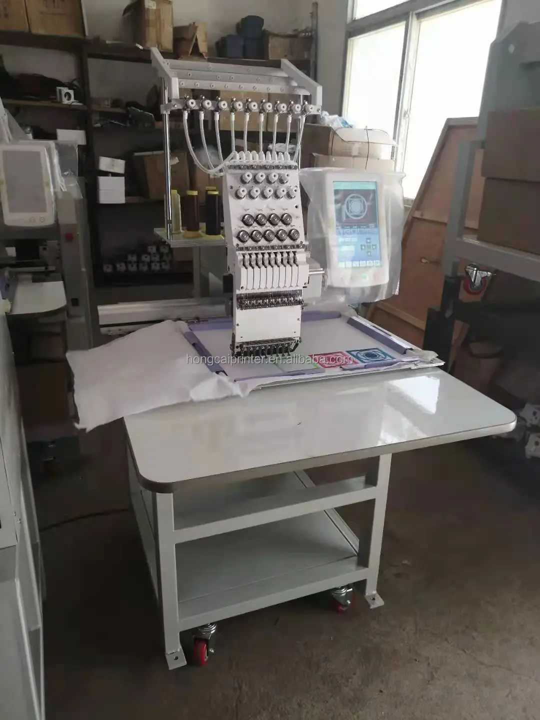 Spring Brand 1 Head 12 Pins Type Computerized Embroidery Machine