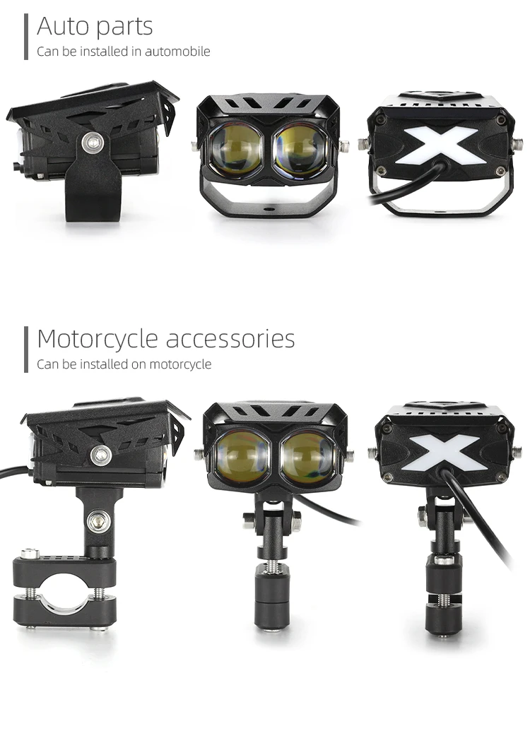 Waterproof Ip67 Motorcycle Led Spotlight Auxiliary Light Motorcycle ...