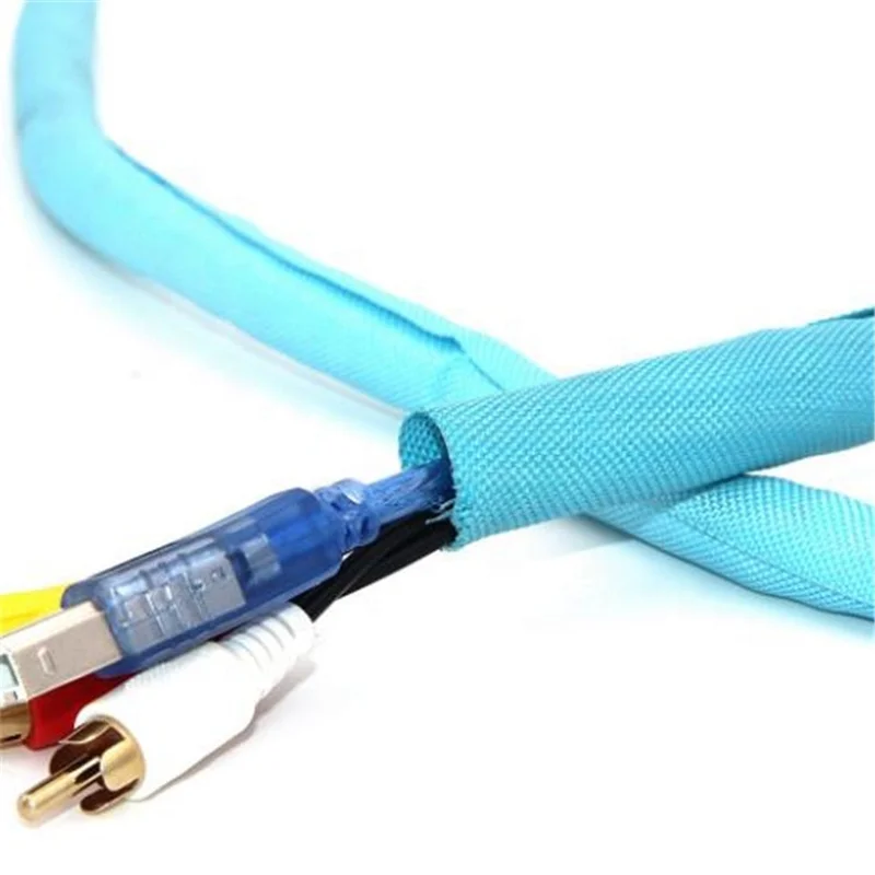 Высококачественная шумоподавляющая Гибкая расширяемая плетеная кабельная муфта самозакрывающиеся трубки для домашних