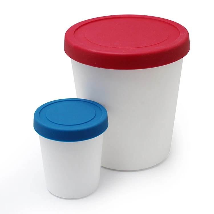 Recyclable Food Grade Silicone Ice Cream Container Biodegradable