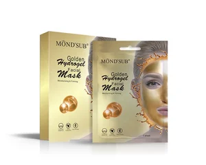Factory Private Label Facial Mask Gold Skincare Deep Hydrating Golden Hydrogel Face Mask Sheet