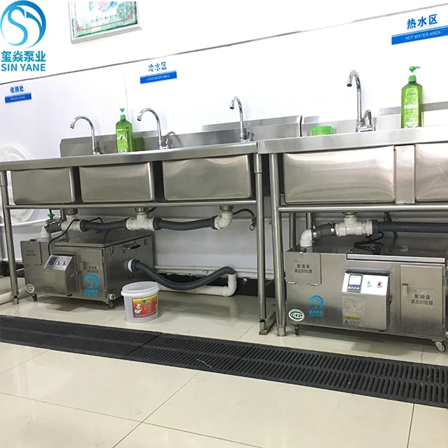 High Grade Electric Type Automatic Kitchen Under Sink Waste Cooking Oil Water Separator Stainless Steel Grease Trap