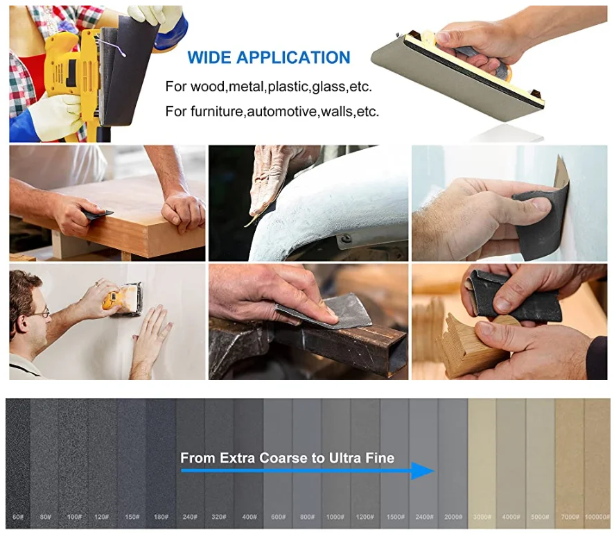 Grit 1200 Silicon Carbide Latex Paper Waterproof Indasa Sandpaper