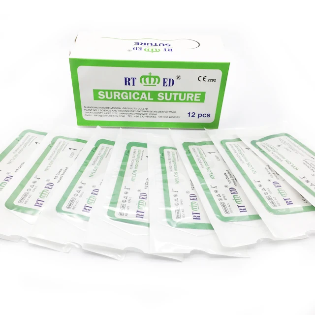 High Quality Synthetic Nylon Non Absorbable Monofilament Suture With Needle Buy Suture Needle Nylon Non Absorbable Suture Non Absorbable Suture Product On Alibaba Com