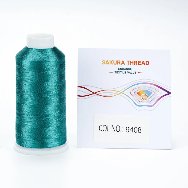 Viscose Embroidery Thread 120D/2  1680colors Stock SAKURA Brand