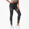 Leggings patchwork a rete-6