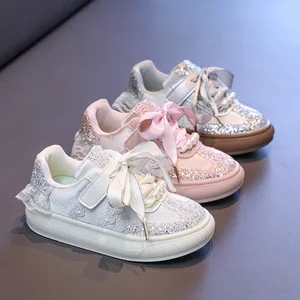 Soft Bottom Running Sport Shoes Non-slip Girls Walker Shoes Breathable Children's Sports Skate Shoes