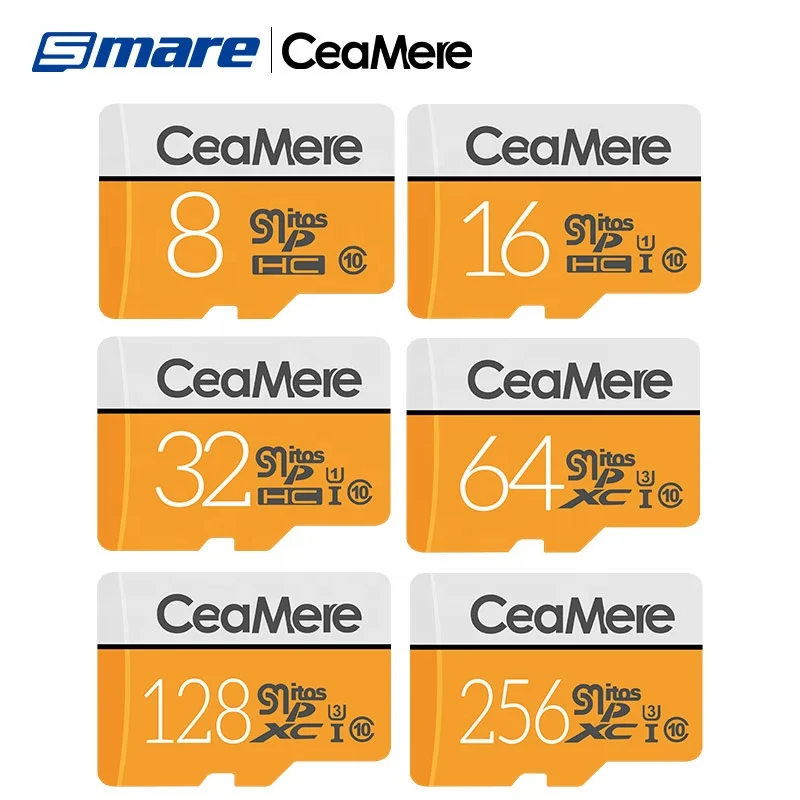 
 Ceamere высокоскоростная Оригинальная карта памяти Micro 32 Гб 128 Гб 64 ГБ 32 ГБ 16 ГБ класс 10 U3 мини флэш-память карта памяти для камеры GSP  