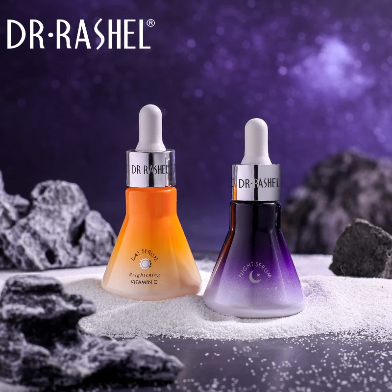 Dr Rashel Brightening Repairing Day And Night Use Retinol Vitamin C Serum Set For Face