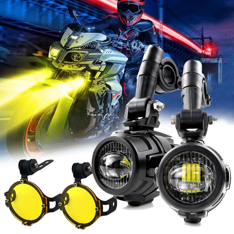 E9 40w Motorcycle Led Auxiliary Lighting System With Drl Motorcycle Fog