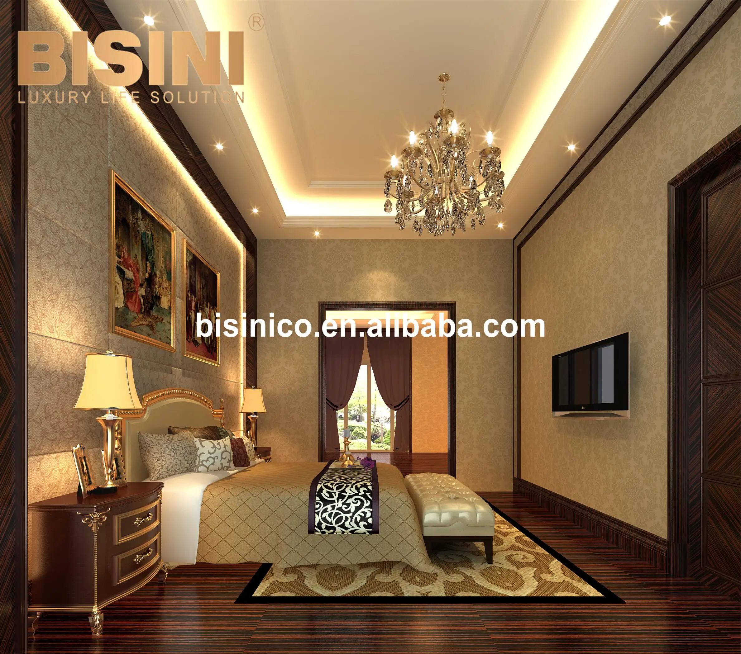 
 3D предоставления высокого класса недвижимости Вилла 3D визуальные и планировка жилого дома дизайн  