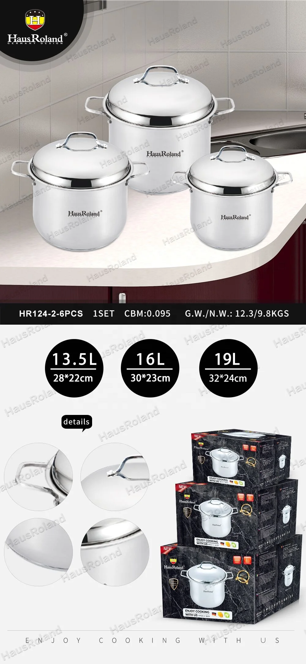 Hausroland Household Hot Sale13pcs Die-casting Non Stick Aluminum