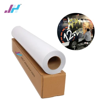 Glossy Matt White Eco Solvent Printing PVC Printable Car Wrap Vinyl Sticker Roll Self Adhesive Vinyl