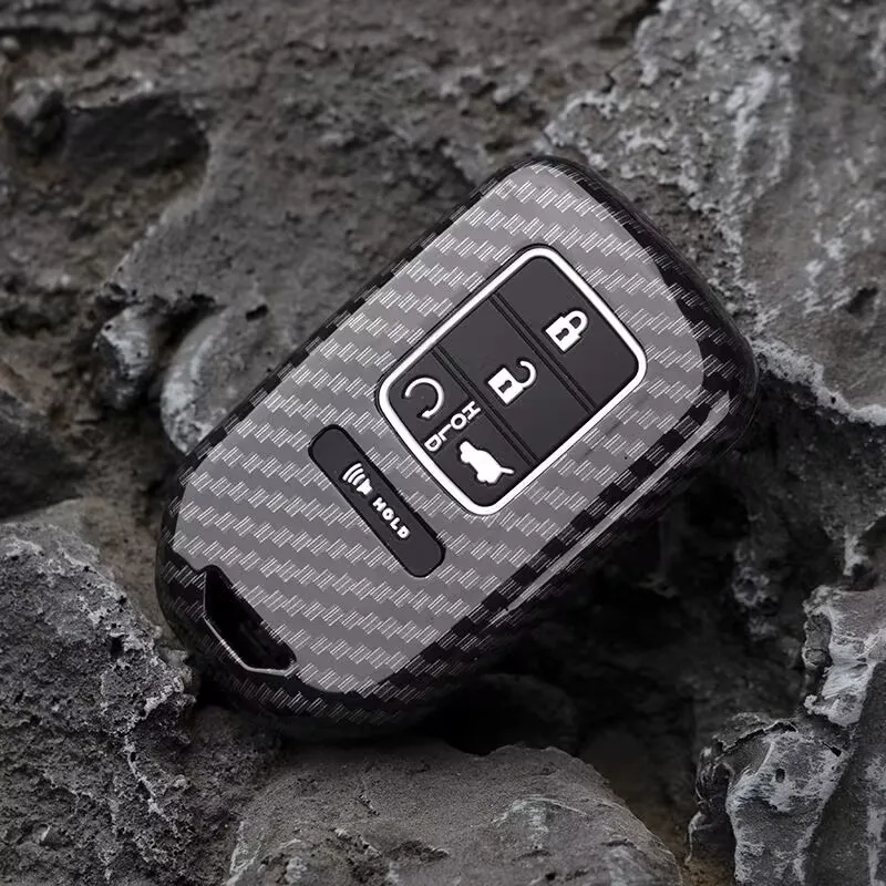 Carbon Fiber Key Fob Cover For Nissan Altima, Maxima, Sentra, Rogue & More - 4 Button Style