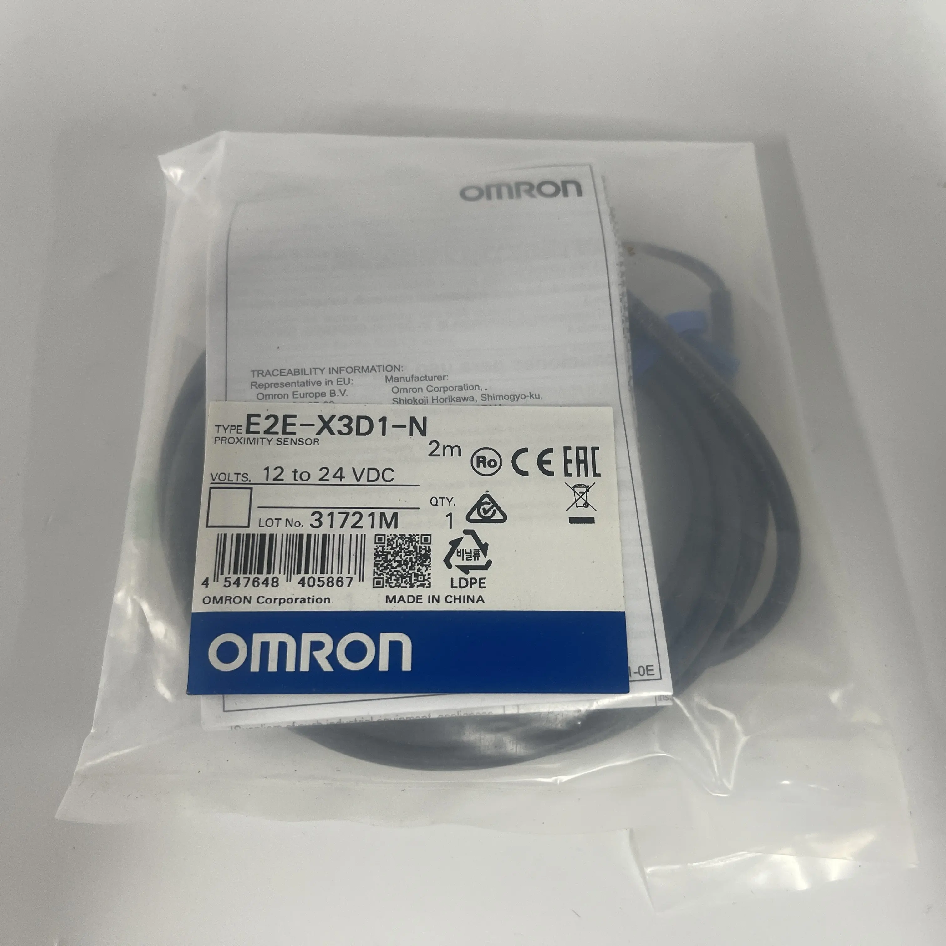 Omron Proximity Sensor E2E-X3D1-N